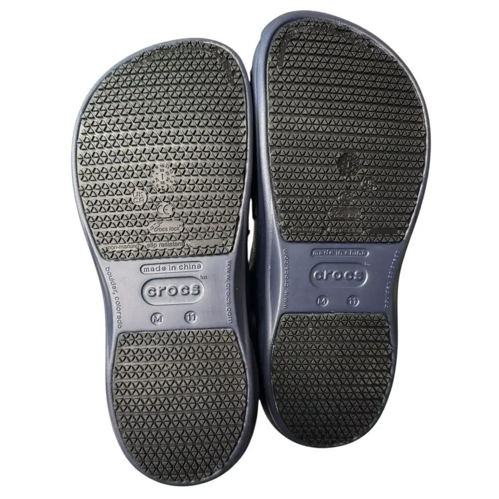 Crocs NEW Bistro Work Clogs Navy Blue Men’s 11 Restaurant Healthcare Hospitality